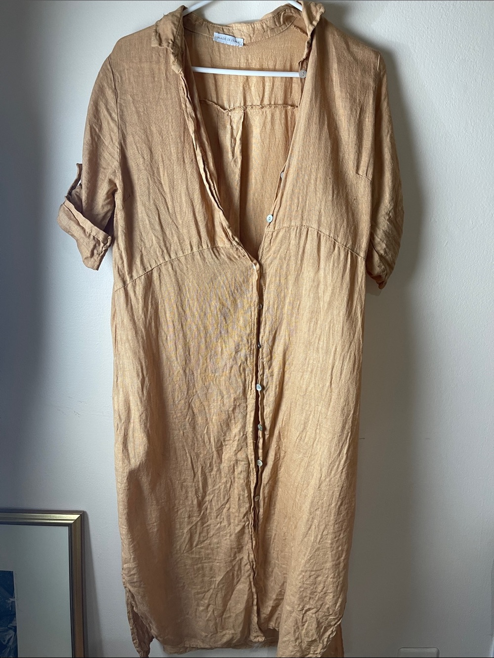 Linen Shirtdress made in Italy
